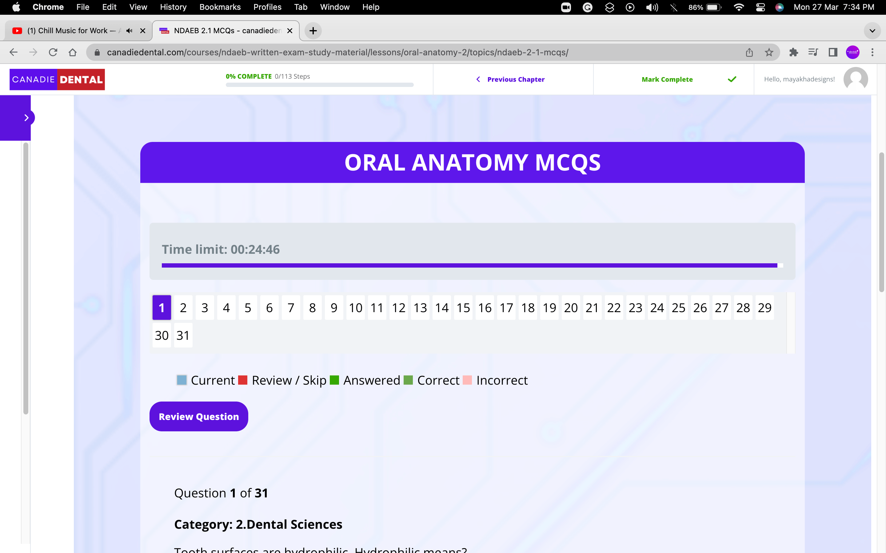 NDAEB Written exam course
