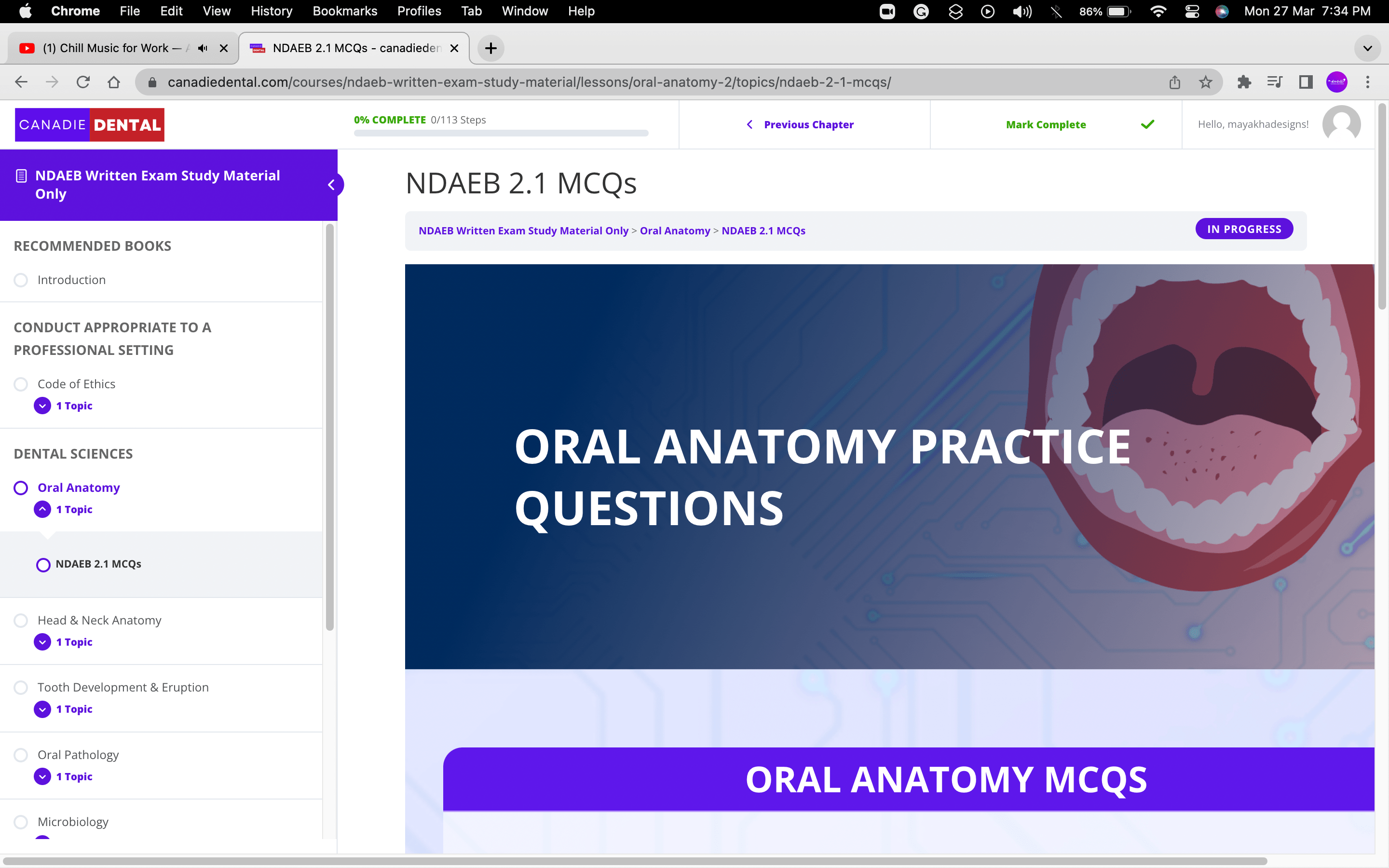 NDAEB Written exam course